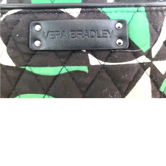 Vera Bradley Imperial Rose Commuter Tote Bag  Faux Leather Trim  + make up bag - Picture 2 of 14